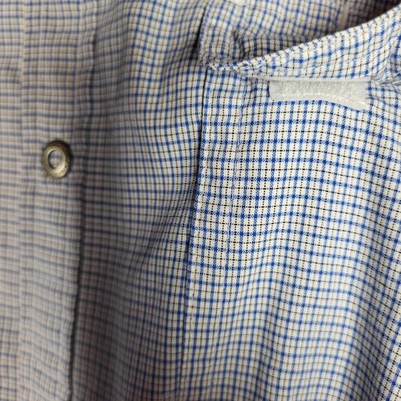 Exofficio Insect Shield Shirt Men's XL Blue Plaid Vented Fishing Hiking Outdoor - Picture 6 of 11